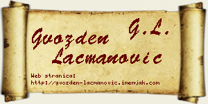 Gvozden Lacmanović vizit kartica